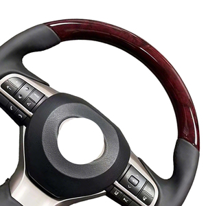 อัพเกรดพวงมาลัยหุ้มหนัง Volant สำหรับ Toyota Rav4 Highlander Harrier Reiz Fj Cruiser Alphard Yaris Corolla <span class=keywords><strong>Altis</strong></span> 2024 - Product Image 5