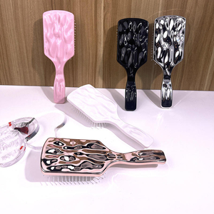Ensemble de brosses à cheveux démêlantes en acétate de cellulose personnalisées de luxe, faites à la main, pour cadeau - Product Image 6