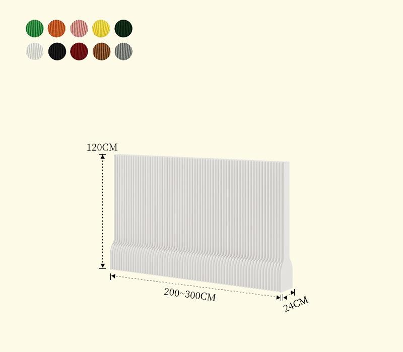 Blanc-hauteur 120 largeur 24 longueur 200-300
