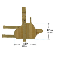 Holster universel pour pistolet à jambe réglable pour gaucher et droitier, sac tactique pour cuisses, harnais pour jambes
