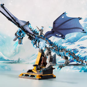 Ice Dragon Building <b>Block</b> Set 13005 Educational Toy For Kids Ages 8 13 Years Winterfell Theme 800 Pieces Unisex Gift - Product Image 5