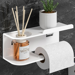 <span class=keywords><strong>Porte</strong></span>-papier toilette <span class=keywords><strong>mural</strong></span> moderne <span class=keywords><strong>et</strong></span> écologique avec étagère <span class=keywords><strong>et</strong></span> rangement pour la maison - Product Image 2