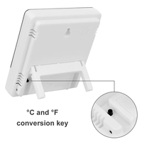 Produits pour la maison intelligente HTC-1  Thermomètre hygromètre numérique électronique LCD pour la maison, thermomètre intérieur/extérieur