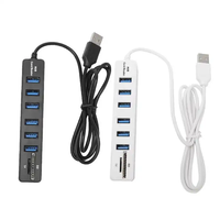 2025 USB 2.0 Hub 6 Ports Hub Multi Splitter Port 100cm Long Câble Multiple Expanderfor Ordinateur Portable PC USB Adaptateur Accessoires