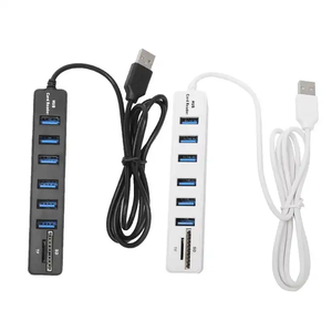 2025ฮับ2.0 <span class=keywords><strong>USB</strong></span> 6พอร์ตฮับหลายพอร์ตแยกพอร์ตยาว100ซม. สายเคเบิลหลายตัวขยายสำหรับคอมพิวเตอร์แล็ปท็อปพีซีอะแดปเตอร์ <span class=keywords><strong>USB</strong></span> - Product Image 6