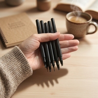 Stylo à sourcils liquide professionnel sans logo, à 4 pointes, effet poil à poil, pour sourcils sauvages, marque privée, vente en gros