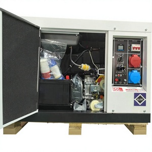 เครื่องกำเนิดไฟฟ้าแบบเงียบ YHS 10kva 5Kw 6000 วัตต์ พร้อมล้อเลื่อน 195 F สตาร์ท 50Hz ความถี่กระแสไฟฟ้า รุ่น YHS-DG-R10000 แบบเงียบ ทำงานได้ดี - Product Image 6