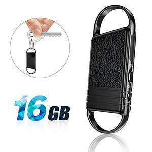 Диктофон в виде брелока, 16 ГБ памяти, цифровой диктофон с активацией голосом, мини-диктофон - Product Image 1