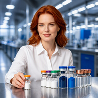 Bahan Baku Kosmetik WV GHK-Cu Copper Tripeptide Powder Kemurnian Tinggi (99%-99.9%) CAS 89030955 Formula Molekuler C14H21CuN6O6