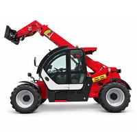 Hydrostatischer Teleskoplader SW3507A 4x4 mit Schaufel und Gabeln für Futterhof