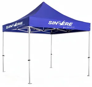 Tenda aluminium Pop Up Gazebo 3X3, tenda kanopi Pop Up, tenda pameran dagang lipat