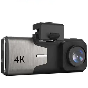 كاميرا سيارة مسجلة 3.99 بوصة 4K2160P HD متصلة بالواي فاي بعدسة مزدوجة الكلب الإلكتروني جي بي إس القيادة مع G-مستشعر