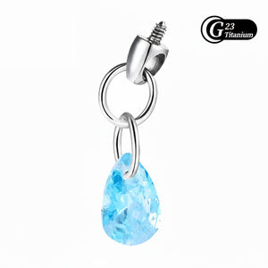 Op maat gemaakte groothandel G23 titanium staal zirkoon demon <span class=keywords><strong>piercing</strong></span> oorbeen stud scherpe kegel oorwiel oorbellen body <span class=keywords><strong>piercing</strong></span> sieraden - Product Image 3