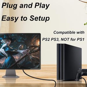 Câble Scart RVB pour Sony Playstation pour PS1/PS2/PS3, câble AV de remplacement pour connexion TV, cordon de jeu pour consoles PAL/NTSC - Product Image 4