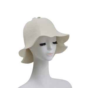 หมวกซาวน่าขน100% ฉนวนกันความร้อนแบบนิ่มหมวกซาวน่าขนสัตว์สำหรับผู้ใหญ่ผู้ชายและผู้หญิงอุปกรณ์สปาป้องกันศีรษะหมวกซาวน่า - Product Image 5