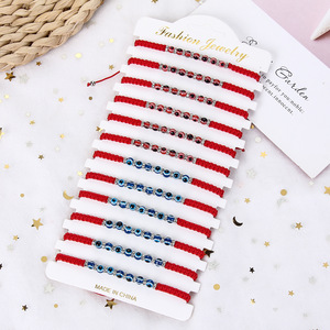 Modyle — Bracelet De cheville porte-bonheur en forme d'éléphant, chaîne rouge à nœud, bijoux contre le mauvais œil, pour femmes et garçons, 12 pièces - Product Image 4