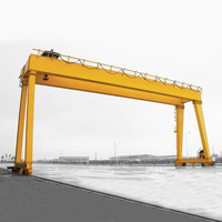 Grue portique industrielle à double poutre avec palan électrique pour projets de manutention de matériaux en extérieur