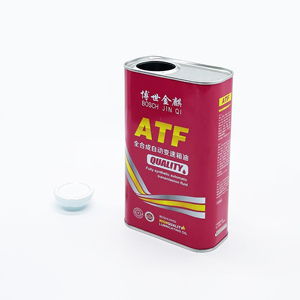 Boîtes de conserve rectangulaires de haute qualité de 1 L pour huile lubrifiante, emballages vides pour liquide de frein - Product Image 2