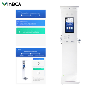Kiosque de dépistage médical et de santé avec écran tactile pour l'analyse corporelle et le suivi des signes vitaux - Product Image 3
