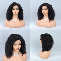 Perruque Lace Frontale 100% Cheveux Humains, Perruques Naturelles Abordables pour Femmes Noires, Cheveux Humains 100% Naturels Noirs Ondulés