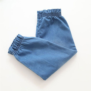 Jeans modernes pour filles grandes tailles, en denim tricoté délavé, fabriqués en Chine - Product Image 4