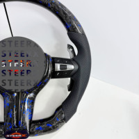 Pour BMW F10 F11 F15 F18 F20 F23 F25 F30 F32 F35 F40 F80 E84 E87 E90 E92 E93 Volant en fibre de carbone forgé Accessoires de voiture
