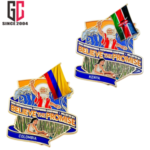 15年の工場カスタム信じる約束2024パスファインダークラブカンポリーメタルエナメルラペルピン韓国旗 - Product Image 6