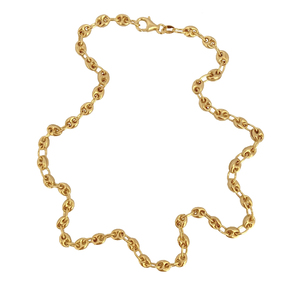 Collar <span class=keywords><strong>de</strong></span> Latón con Cierre <span class=keywords><strong>de</strong></span> Anillo <span class=keywords><strong>de</strong></span> Resorte y Cadena <span class=keywords><strong>de</strong></span> Eslabones Tipo Nariz <span class=keywords><strong>de</strong></span> Cerdo, Chapado en Oro, <span class=keywords><strong>de</strong></span> Gemnel Brass Jewelry Manufacturer - Product Image 3