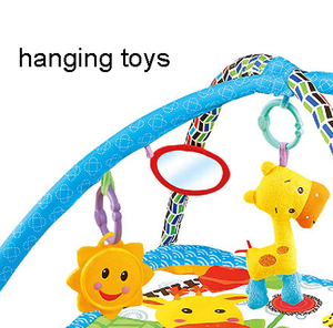 Alfombra de juegos para bebés Tummy Time, alfombrillas de juegos lavables para bebés para actividades en el suelo, gimnasio con juguetes - Product Image 2