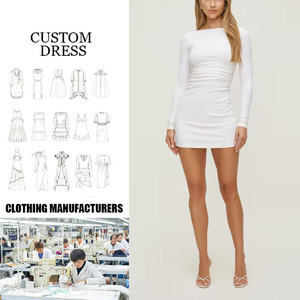 Abito a Maniche Lunghe per Donna, Nuovo Stile Autunno-Estate, Sensuale con Design che Valorizza la Vita, Elegante e Sofisticato - Product Image 1