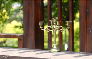 Candelabro Vantage a 3 Bracci, Centrotavola per Matrimoni, Decorazione in Metallo, Portacandele di Lusso - Product Image 5