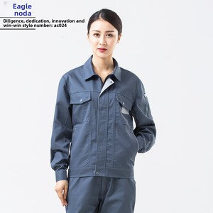 Workwear Set Spring Autumn Durable Cotton Factory Uniforms Men Moisture-wicking Protective <strong>Work</strong> Pants Mechanics <strong>Work</strong> Apparel - Product Image 3