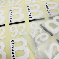 Étiquettes personnalisées 3D en Silicone TPU pour vêtements, personnalisation avec Logo en relief, transfert à chaud, sceau thermique, 10 pièces