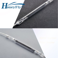 HoneyFly – lampe chauffante en Fiber de carbone 600W, 1000W, 280-500mm, 220V, élément chauffant en spirale, Tube de Quartz, chauffage de barbecue, impression de séchage