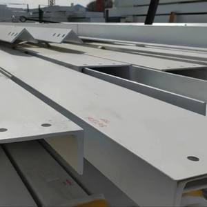 Structure de construction préfabriquée en métal léger pour hangar, entrepôt, atelier, avec poutre en H et grue - Product Image 2