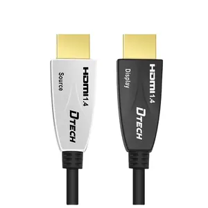 DTECH सक्रिय HDMI फाइबर केबल 1.4 संस्करण 10.2Gbps 4K 30Hz HDTV के लिए HDMI केबल