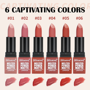 Best Selling Natural Mineral Matte Lipstick Gel Waterproof Long-Lasting Vegan Combo Kit with Red Pigments Oil-Soluble <strong>Cosmetic</strong> - Product Image 1