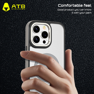 <span class=keywords><strong>Coque</strong></span> de téléphone magnétique en métal transparent acrylique ATB pour <span class=keywords><strong>IPhone</strong></span> 15 14 <span class=keywords><strong>11</strong></span> 12 13 16 Pro Max <span class=keywords><strong>avec</strong></span> emballage de vente au détail Housse de protection - Product Image 5