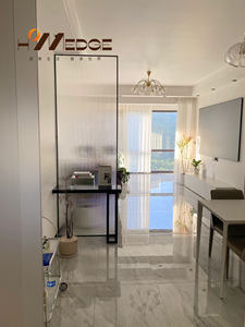 Pantalla de partición de madera Changhong, puerta de entrada, puerta opuesta, red, crema roja, muebles de sala de estar, gabinete de partición de porche moderno - Product Image 2