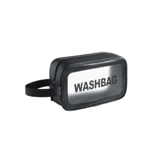 โรงงานขายส่งถุงล้างกันน้ําถุงพีวีซีใสพร้อมที่จับ PU ถุงเครื่องสําอาง PVC สีชมพู - Product Image 6