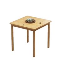 Table à manger carrée simple, pour salon, usage domestique, table en bambou Moso, pour espaces compacts, ensemble de table à manger, nouveau style chinois