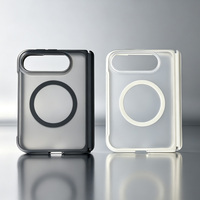Étui de téléphone magnétique en PC rigide mat JOYPORODO B540 pour iPhone Duo