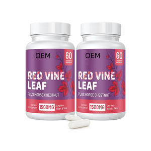 Poudre d'extrait de feuille de vigne rouge personnalisée et vendue en gros Extrait de châtaignier d'Inde Capsule de feuille de vigne rouge - Product Image 1