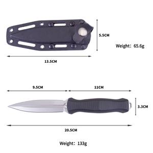 سكين بمقبض مزدوج الحافة من النايلون والألياف الزجاجية بصلابة عالية للتخييم والصيد والدفاع عن النفس قابل للتخصيص تكتيكي ثابت تصنعه بنفسك - Product Image 6