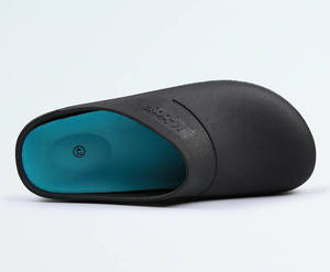 Nueva moda mejor calidad al por mayor Chef zapatos seguridad antideslizante Euro estándar BSCI exportación tripulaciones <span class=keywords><strong>enfermera</strong></span> <span class=keywords><strong>zuecos</strong></span> negro gran oferta - Product Image 5