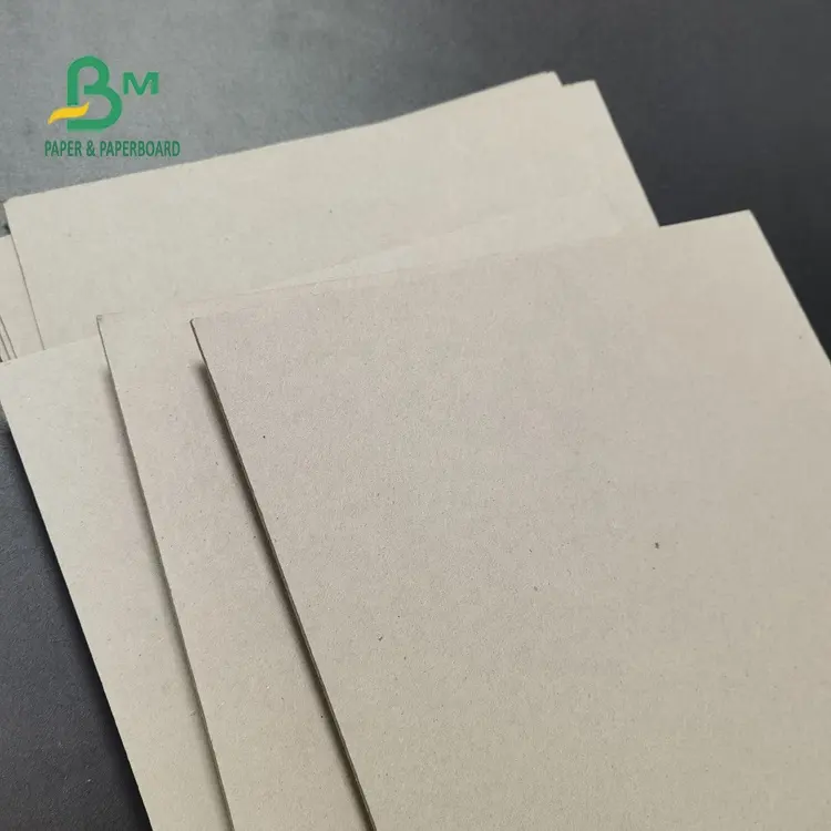 Double sides Gray color 1.2mm 1.8mm thick Grey Pressed paper board