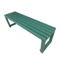 Banc d'extérieur moderne et minimaliste en métal coloré, idéal pour parcs, gymnases, vestiaires, loisirs – Tabouret long détachable, modèle CS, origine Chine