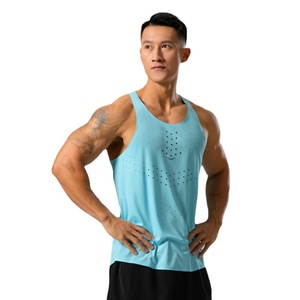 Ultralight Seamless <b>Running</b> Tank Top Hot-Press Tape Sealing Gym Vest Quick Dry Athletic <b>Singlet</b> for Marathon Workout - Product Image 5