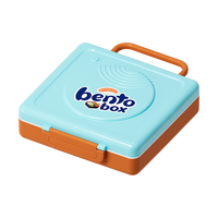 Boîte à lunch multifonctionnelle à 3 compartiments en PP avec cuillères amovibles - Passe au lave-vaisselle, portable, écologique, empilable