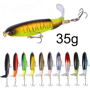 Leurre de pêche au bar pas cher 13g 15g 35g, leurre flottant <span class=keywords><strong>Whopper</strong></span> Plopper, leurre de surface <span class=keywords><strong>Whopper</strong></span> <span class=keywords><strong>Popper</strong></span>, appât - Product Image 4